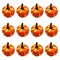 12Pcs Halloween Pumpkin Ornament Simulation Realistic Fake Foam Pumpkin Decorations Fall For Harvest Festival